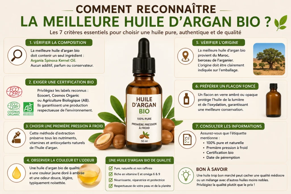 Comment reconnaître la meilleure huile d’argan bio
