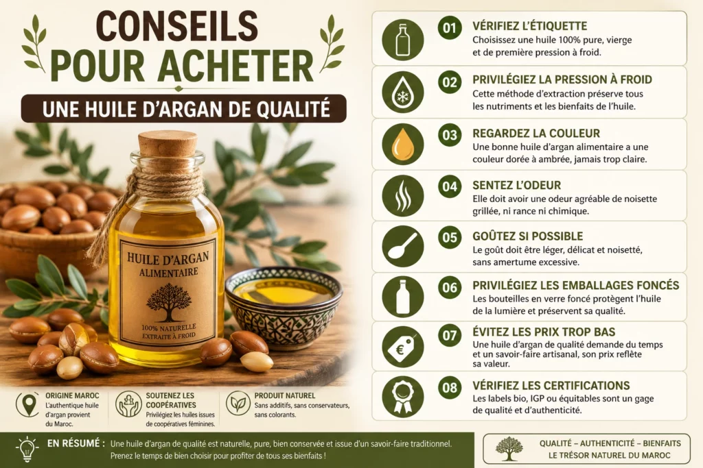 Conseils pour acheter une huile d’argan de qualité