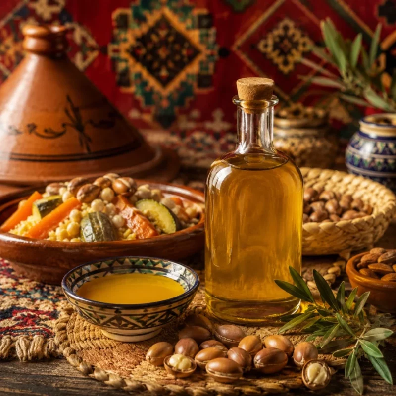 La cuisine huile d’argan symbolise le savoir-faire culinaire marocain