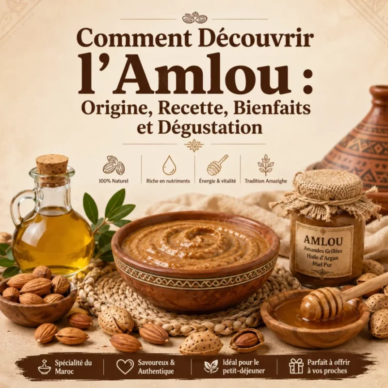 Comment Découvrir l'Amlou : Origine, Recette, Bienfaits et Dégustation