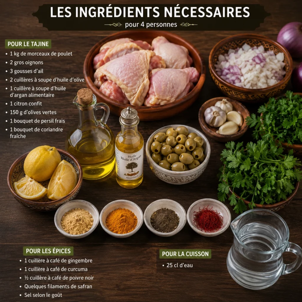 Recette Facile et Rapide : Comment Préparer un Délicieux Tajine de Poulet à la Marocaine ?