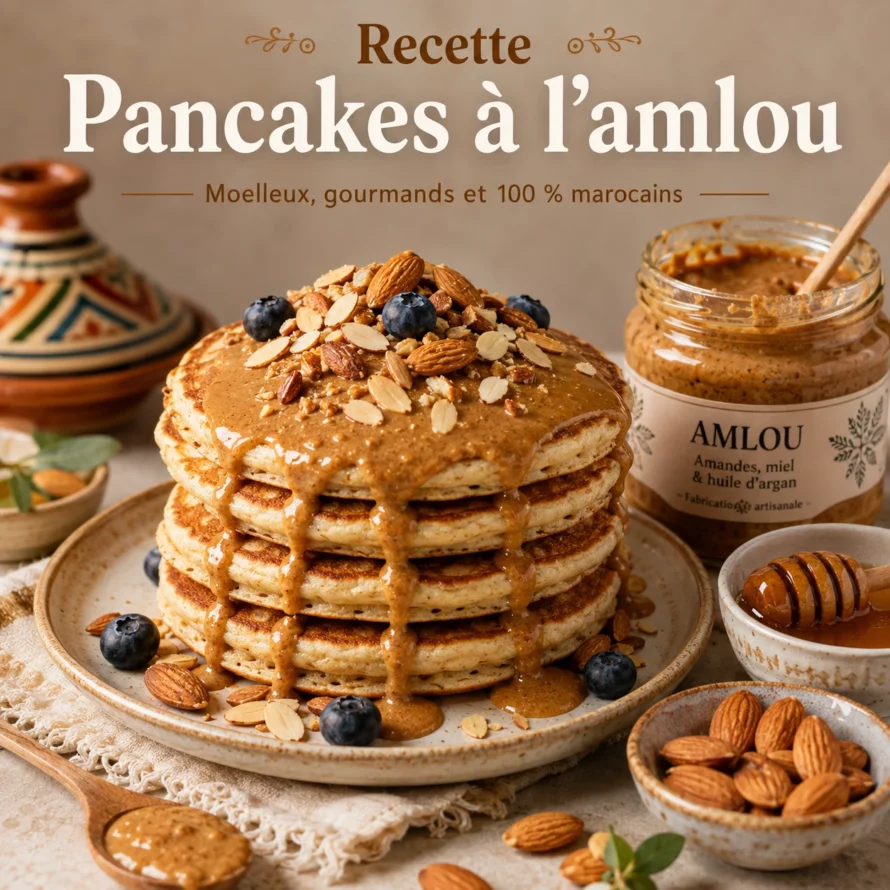 Recette Pancakes à l’Amlou