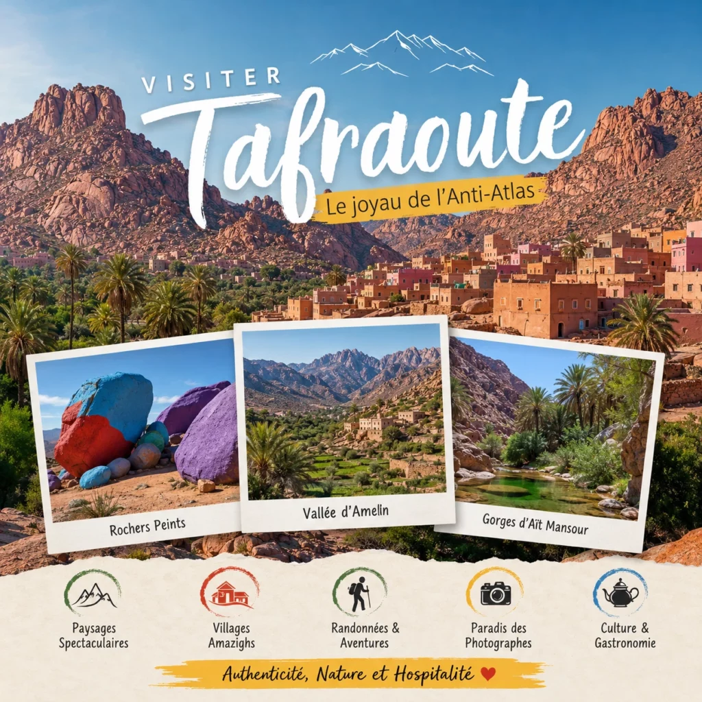 Visiter Tafraoute Guide pour Découvrir le Joyau de l’Anti-Atlas Marocain